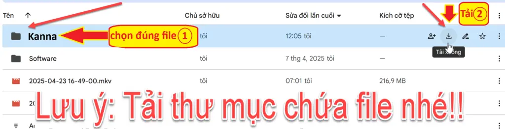 Tải xuống thư mục