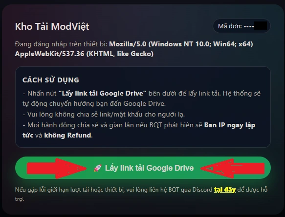 Bấm link Kho tải hoặc Drive